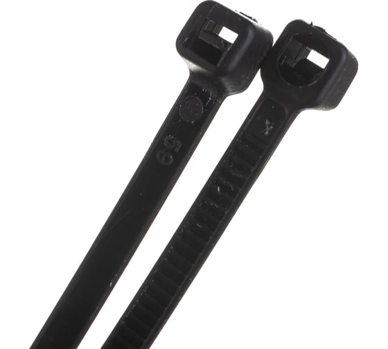 Хомут IEK 7.6x300, черный, нейлон, упаковка 100шт, ИЭК UHH32-D076-300-100