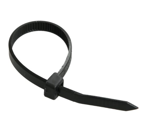 Хомут IEK 7.6x300, черный, нейлон, упаковка 100шт, ИЭК UHH32-D076-300-100