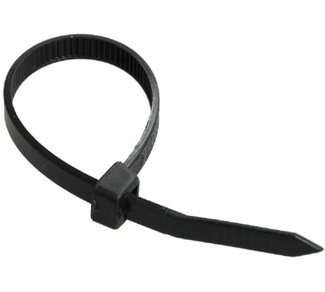 Хомут IEK 4.8x400, нейлон, черный, упаковка 100шт, ИЭК UHH32-D048-400-100