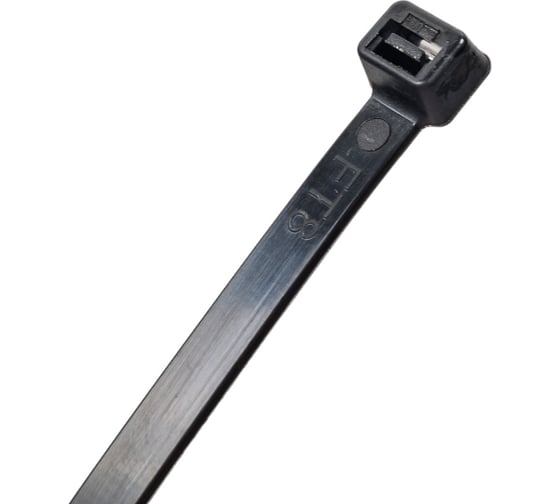 Хомут IEK 7.6x400, черный, нейлон, упаковка 100шт, ИЭК UHH32-D076-400-100