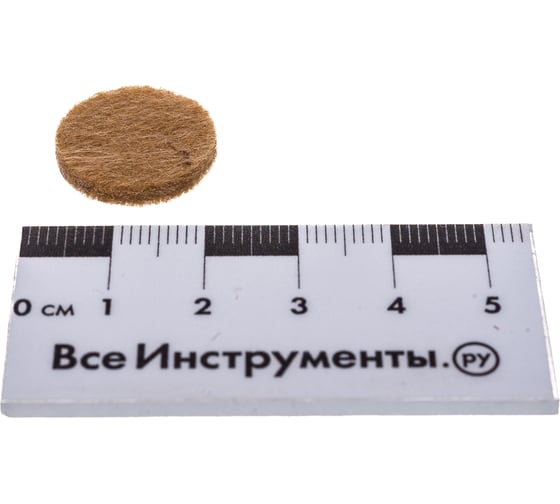Самоклеящиеся фетровые пункты Tech-Krep/Zitar D18 мм тёмный 20 шт. 109151