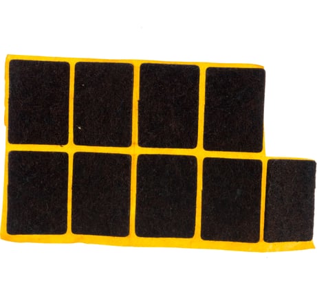 Самоклеящиеся фетровые пункты Tech-Krep/Zitar 25х35 тёмный 9 шт. 109147