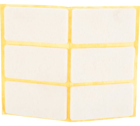 Самоклеящиеся фетровые пункты Tech-Krep/Zitar 25х50 белый 6 шт. 109148