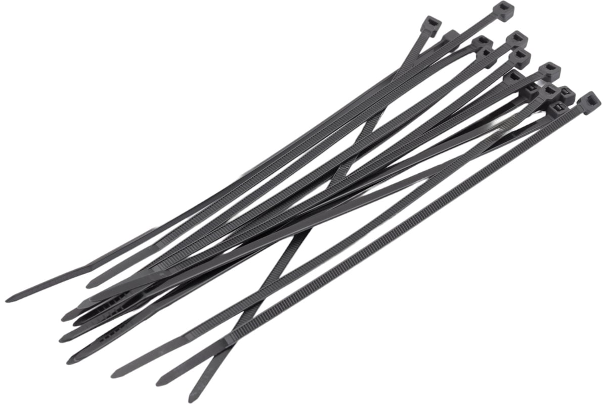 Кабельные стяжки (хомуты) Airline 3.6х200 мм пластиковые черные 100 шт ...