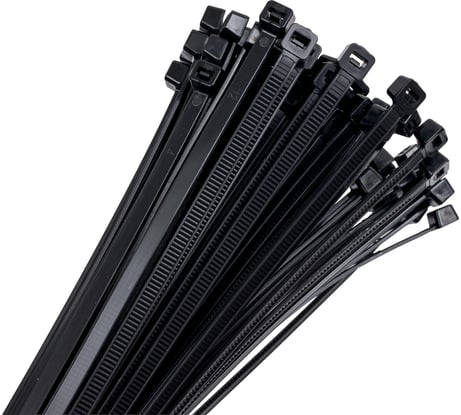 Кабельные стяжки (хомуты) Airline 4.8х400 мм пластиковые черные 100 шт ACT-N-30