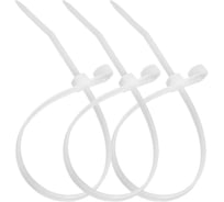 Хомут стяжка нейлоновая SUPRLAN под винт 3,6х150мм белая /100pcs/ 06-1008