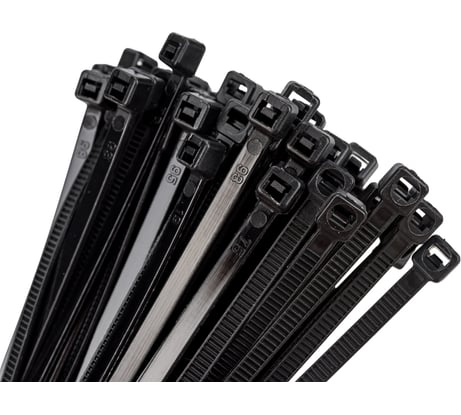 Хомут стяжка нейлоновая SUPRLAN 3,6х200мм черная UV /100pcs/ 06-1012
