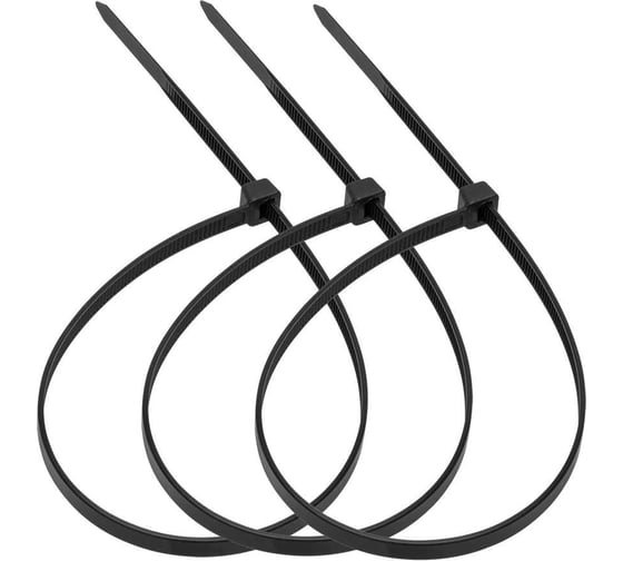 Хомут стяжка нейлоновая SUPRLAN 2,5х150мм черная UV /100pcs/ 06-1010