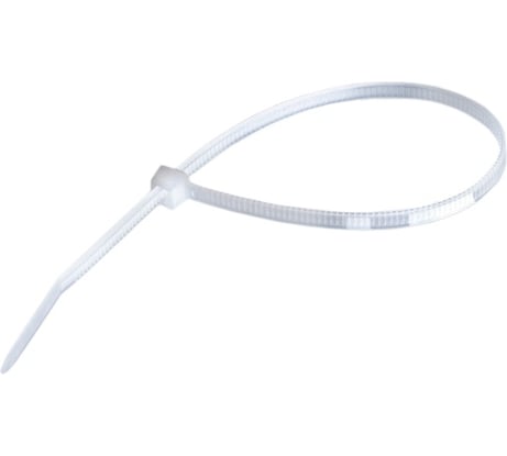 Хомут стяжка нейлоновая SUPRLAN 2,5х100мм белая /100pcs/ 06-1019