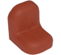 Уголок с заглушкой MFK-TORG 20х20х16х1.2 красное дерево светлое 3 20 20 3