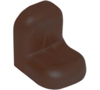 Уголок с заглушкой MFK-TORG 20х20х16х1.2 венге 4 20 20 4