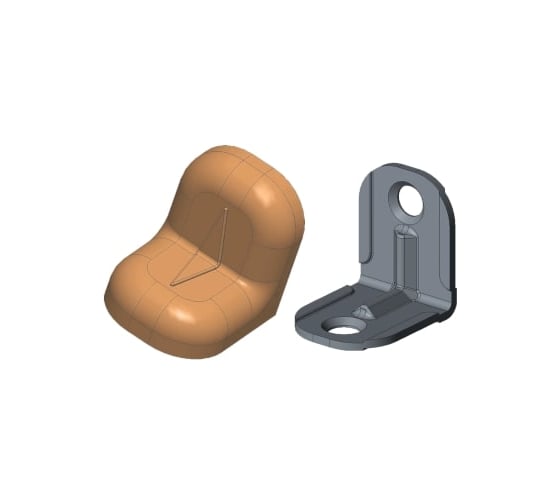 Уголок с заглушкой MFK-TORG 20х20х16х1.2 вишневый 5 20 20 5