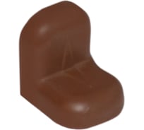 Уголок с заглушкой MFK-TORG 20х20х16х1.2 вишня 10 20 20 10
