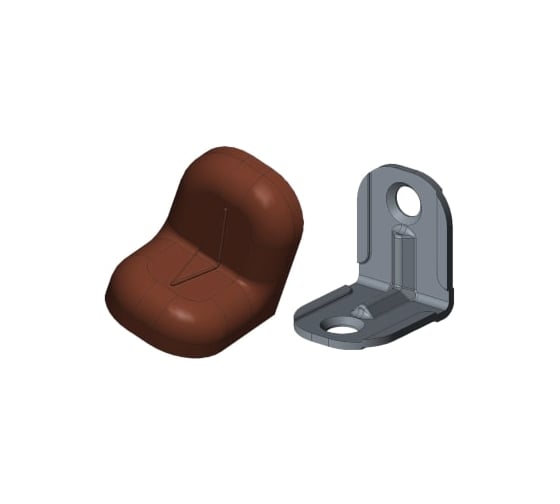 Уголок с заглушкой MFK-TORG 20х20х16х1.2 вишня 10 20 20 10