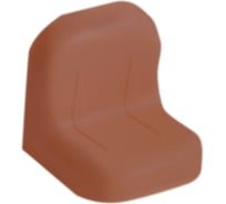 Уголок с заглушкой MFK-TORG 24х24х25х1.2 красное дерево темное 8 24 24 8