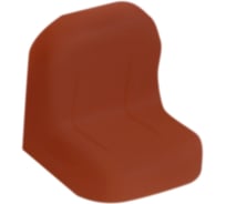 Уголок с заглушкой MFK-TORG 24х24х25х1.2 красное дерево 3 24 24 3