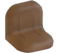 Уголок с заглушкой MFK-TORG 24х24х25х1.2 ясень 11 24 24 11