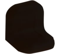 Уголок с заглушкой MFK-TORG 24х24х25х1.2 черный 2 24 24 2