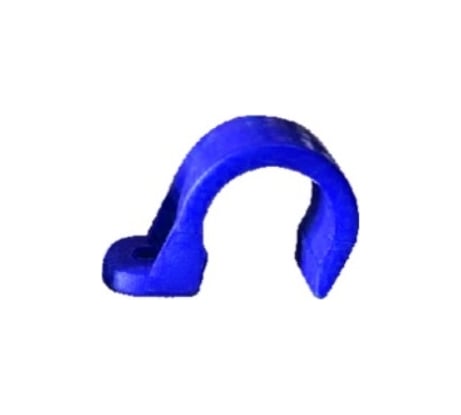 Крепеж-скоба для сантехнических труб Fedast для монтажных пистолетов, 20 мм, синий, односторонняя, 100 шт. SK20-1-B