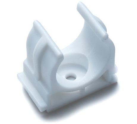 Крепеж-клипса для сантехнических труб Fedast для монтажных пистолетов, 16 мм, белый 100 шт. KL16-W