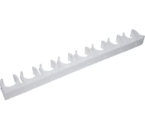 Гребенка из клипс для сантехнических труб Fedast для монтажных пистолетов, 20 мм, белый, 8 мест, 10 шт. GR8KL20-W