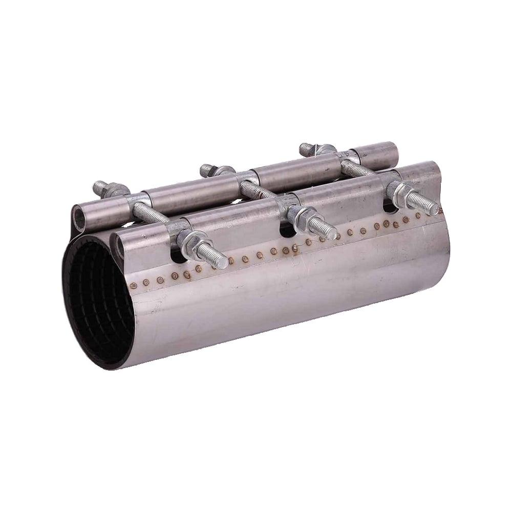 Хомут ремонтный (свертная муфта) АТКА нержавеющая сталь, L=300 мм ...