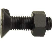 Болт ЦКИ мебельный DIN 604, м10x55, с гайкой, 4.6, б/п, 5 шт. 83441