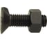 Болт ЦКИ мебельный DIN 604, м10x55, с гайкой, 4.6, б/п, 5 шт. 83441 1