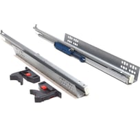 Направляющие JET VD 632FE Clip On скрытого монтажа полного выдвижения, Push Open, L300мм B632FE.300ZIKS99