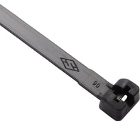 Стяжки с металлической вставкой в головке SapiSelco 7x340 черные, полиамид 6.6 упаковка 50 шт. MET.3.2548R