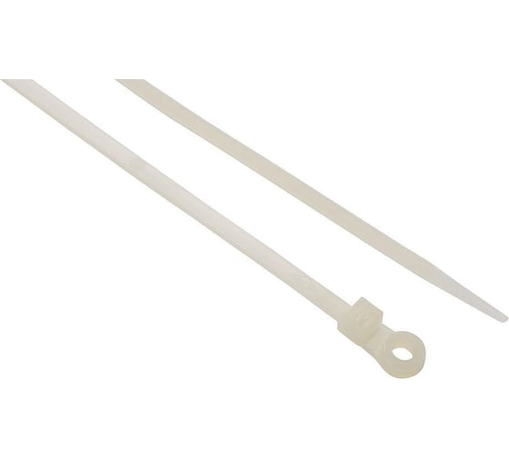 Стяжки с монтажным отверстием SapiSelco 110x2.5 мм, белые OCH.2.2123R