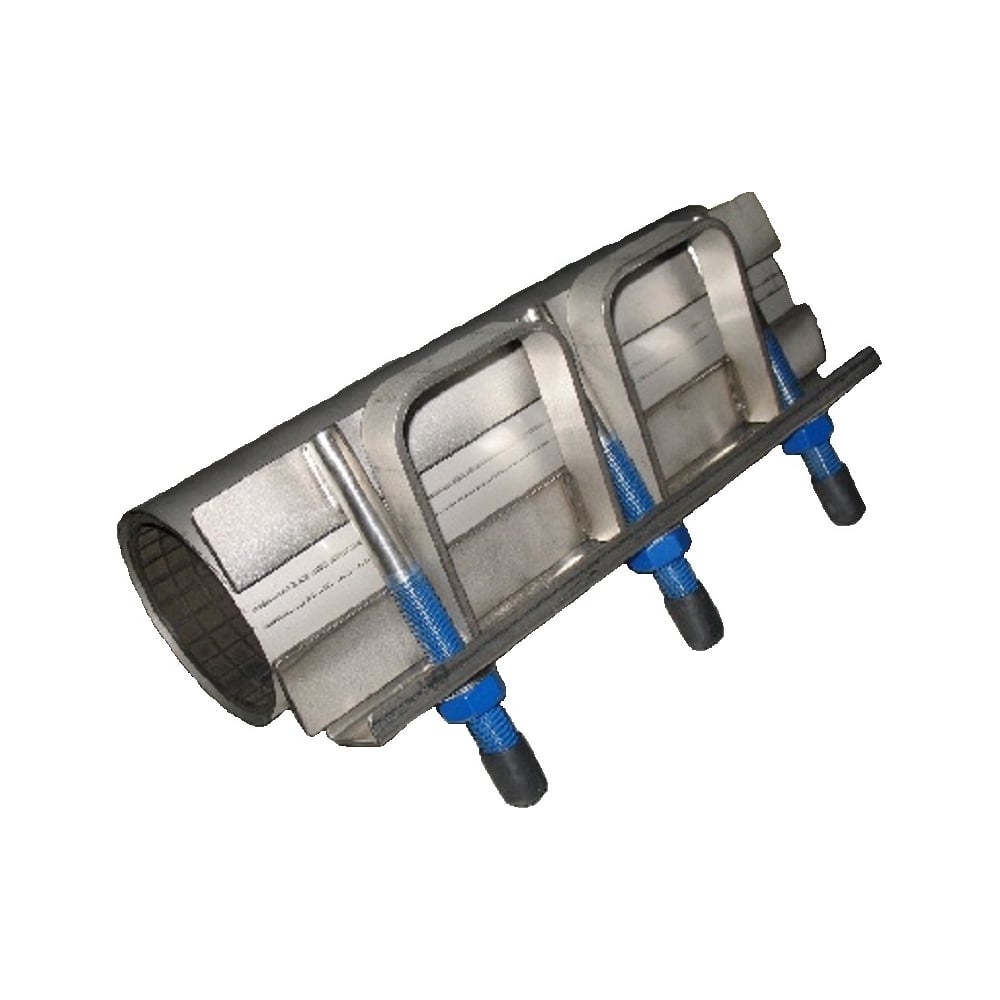 Хомут ремонтный с нерж. замком и ручкой АТКА L=300мм Ду50 (57-65), 3 ...