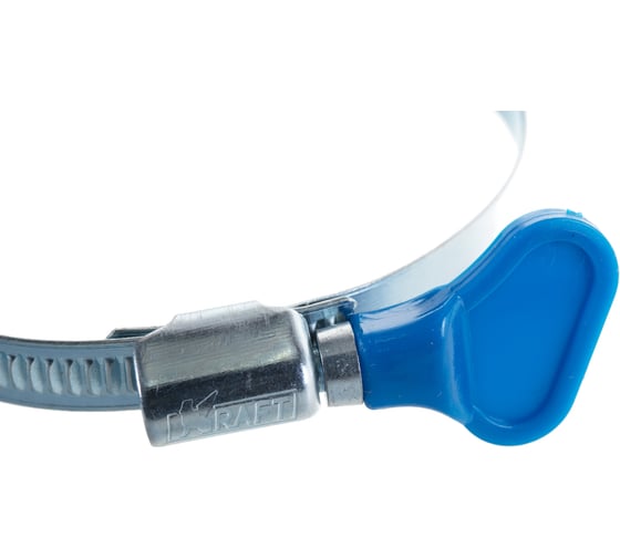 Червячный хомут с ключом KRAFT 60 - 80 мм в инд. пакете KT 880252