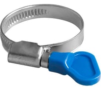 Червячный хомут с ключом KRAFT 16 - 27 мм в инд. пакете KT 880245