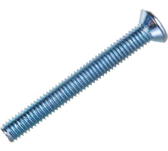 Мебельный потайной Винт Element М6x50мм белый цинк 4 шт 010980