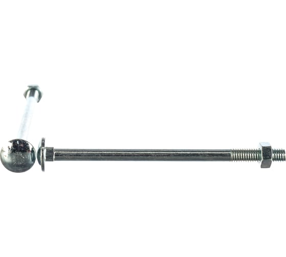 Мебельный болт Element DIN 603 8x130 с гайкой белый цинк 2 шт 552600