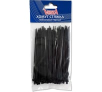 Нейлоновый хомут-стяжка VERTA 2,5х160 мм черный 1уп/100шт VM-25-160B
