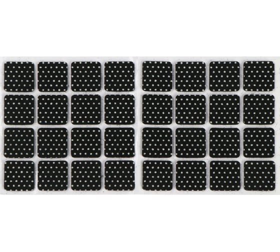 Накладка мебельная ТУНДРА из войлока, 18x18 мм, клейкая поверхность, 32 шт. 9938819