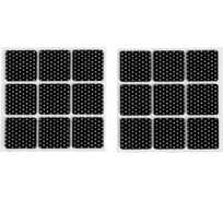 Накладка мебельная ТУНДРА из войлока, 25x25 мм, клейкая поверхность, 18 шт. 9938818