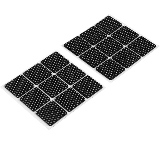 Накладка мебельная ТУНДРА из войлока, 25x25 мм, клейкая поверхность, 18 шт. 9938818
