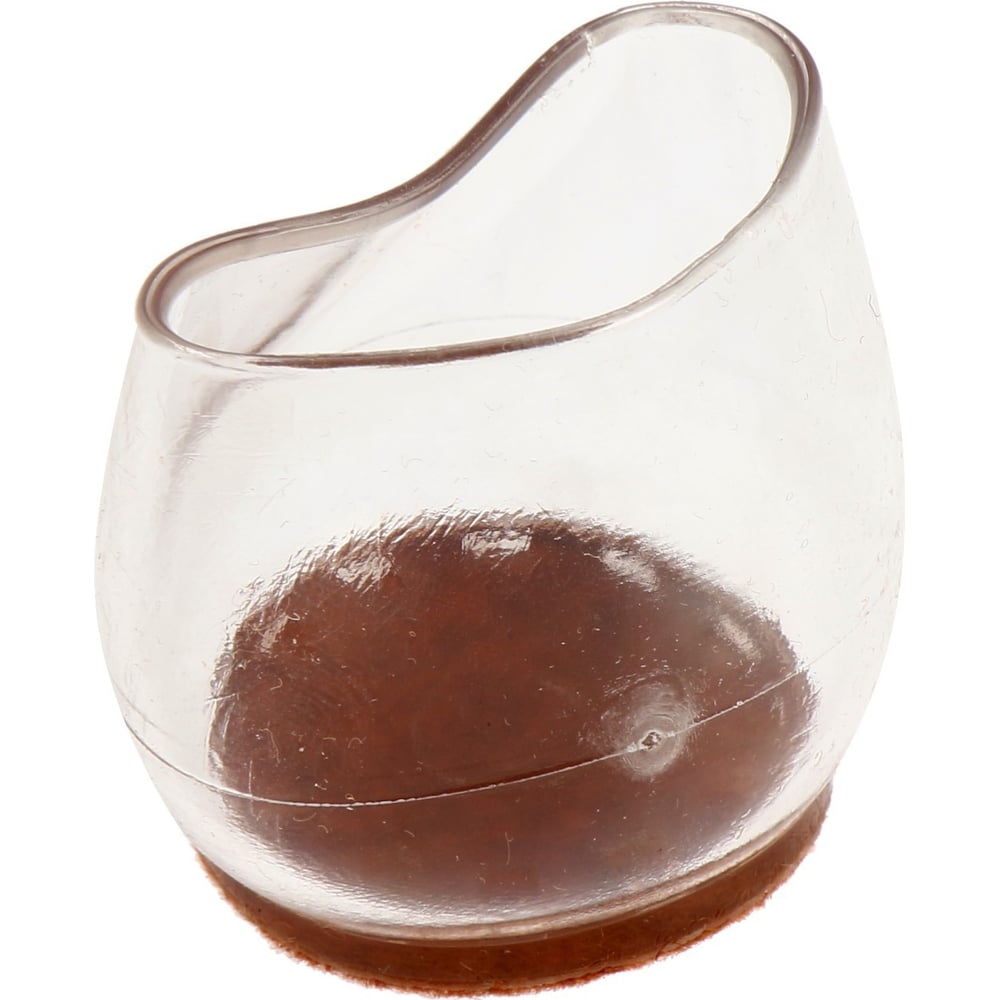 Накладка мебельная ТУНДРА резина фетр, круглая, d=30-40 мм, 4 шт ...