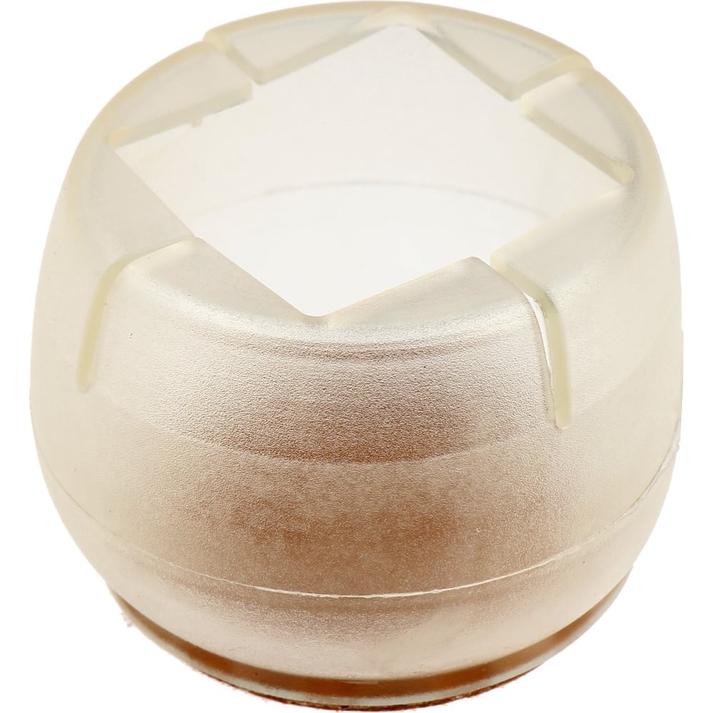 Накладка мебельная ТУНДРА резина фетр, круглая, d=45-50 мм, 4 шт ...