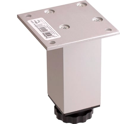 Мебельная ножка для мягкой Стройбат 100мм алюминий 278120