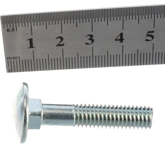 Мебельные болты МТК DIN 603 оцинк. 1 кг (примерно 51 шт) 8,0 x 40 114862