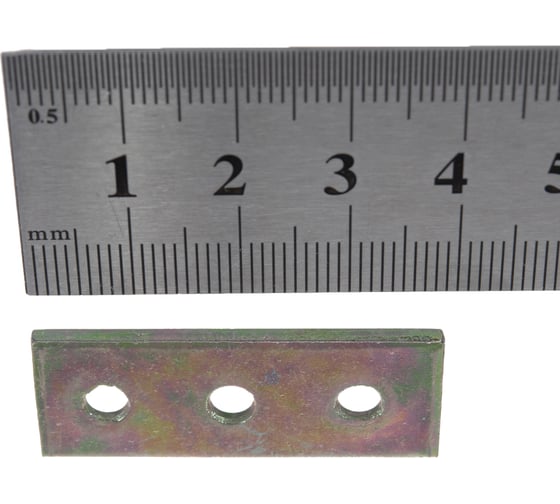 Крепежная планка Suki 15x40x2 мм, хром, 4 шт. 158820