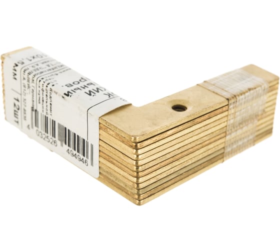 Плоский мебельный уголок Suki 50x50x10x1,5 мм хром 12 шт 158930