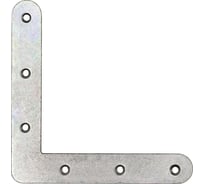 Плоский закругленный уголок Suki 120x120x20x2,0 мм белый цинк 1 шт 158960