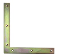 Плоский дверной уголок Suki 250x250x30x3,0 мм хром 1 шт 158890