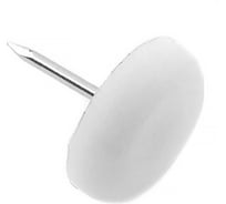 Пункт пластмассовый с гвоздем Element 16 мм белый 4 шт 131510