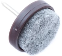 Пункт пластмассовый с гвоздем и фетровой прокладкой Element 19 мм коричневый 4 шт 131460